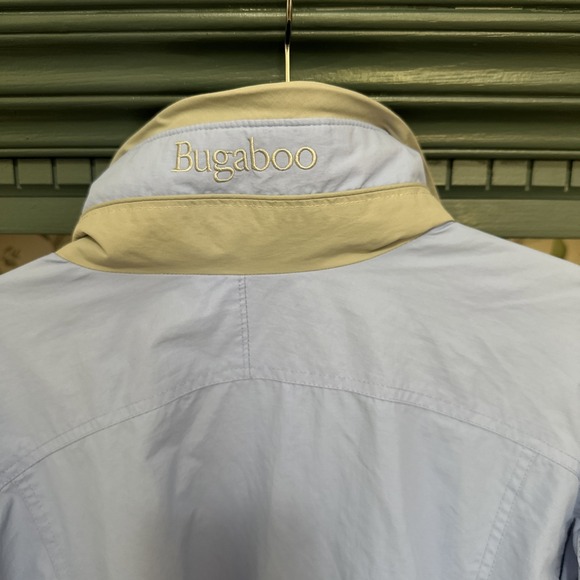 Columbia Womens Bugaboo Jacket M Light Blue Gray Pockets Full Zip Drawstring - Picture 12 of 13